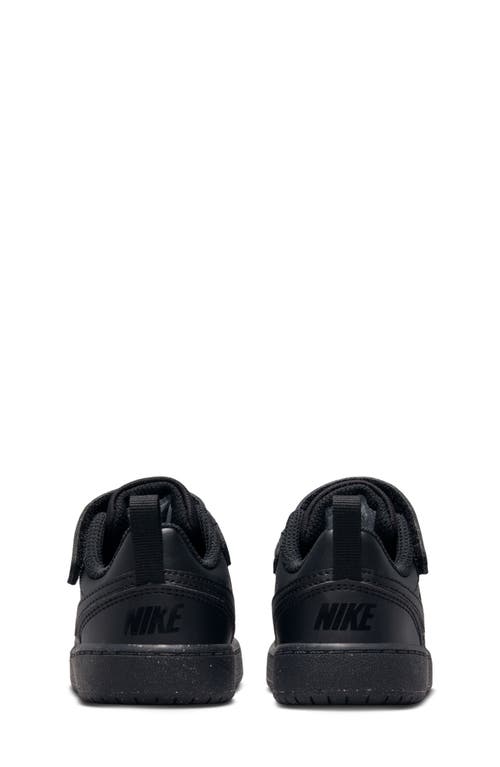Shop Nike Kids' Court Borough Low Recraft Sneaker In Black/black/black