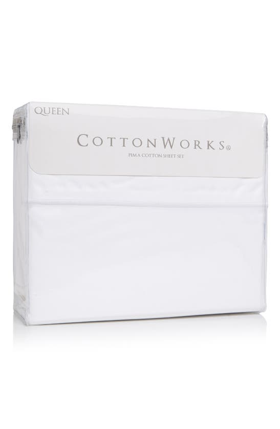 Shop Bedhog 4-piece 1000 Thread Count Pima Cotton Sheet Set In White