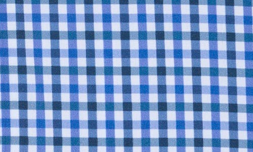Nautica Slim Fit Gingham Dress Shirt In White/navy/blue