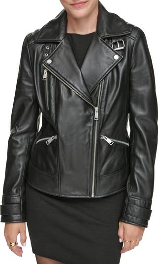 Andrew marc horace leather moto jacket best sale