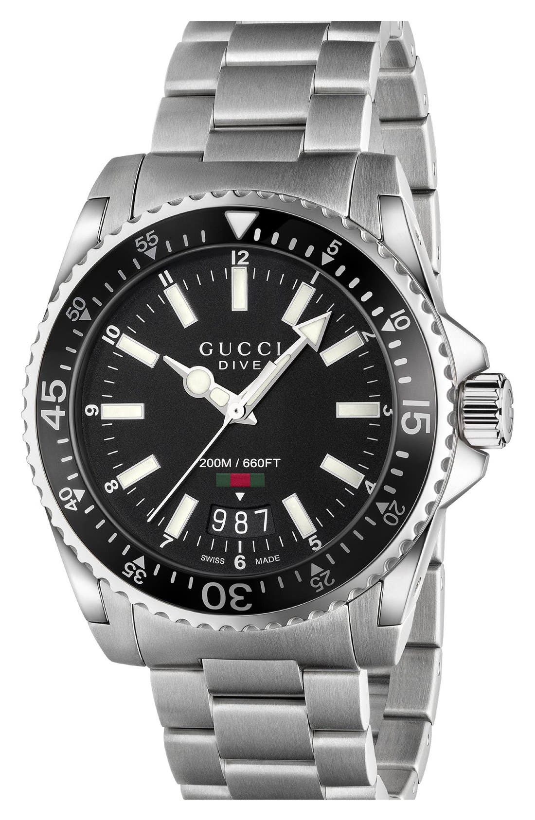 gucci 40mm dive watch
