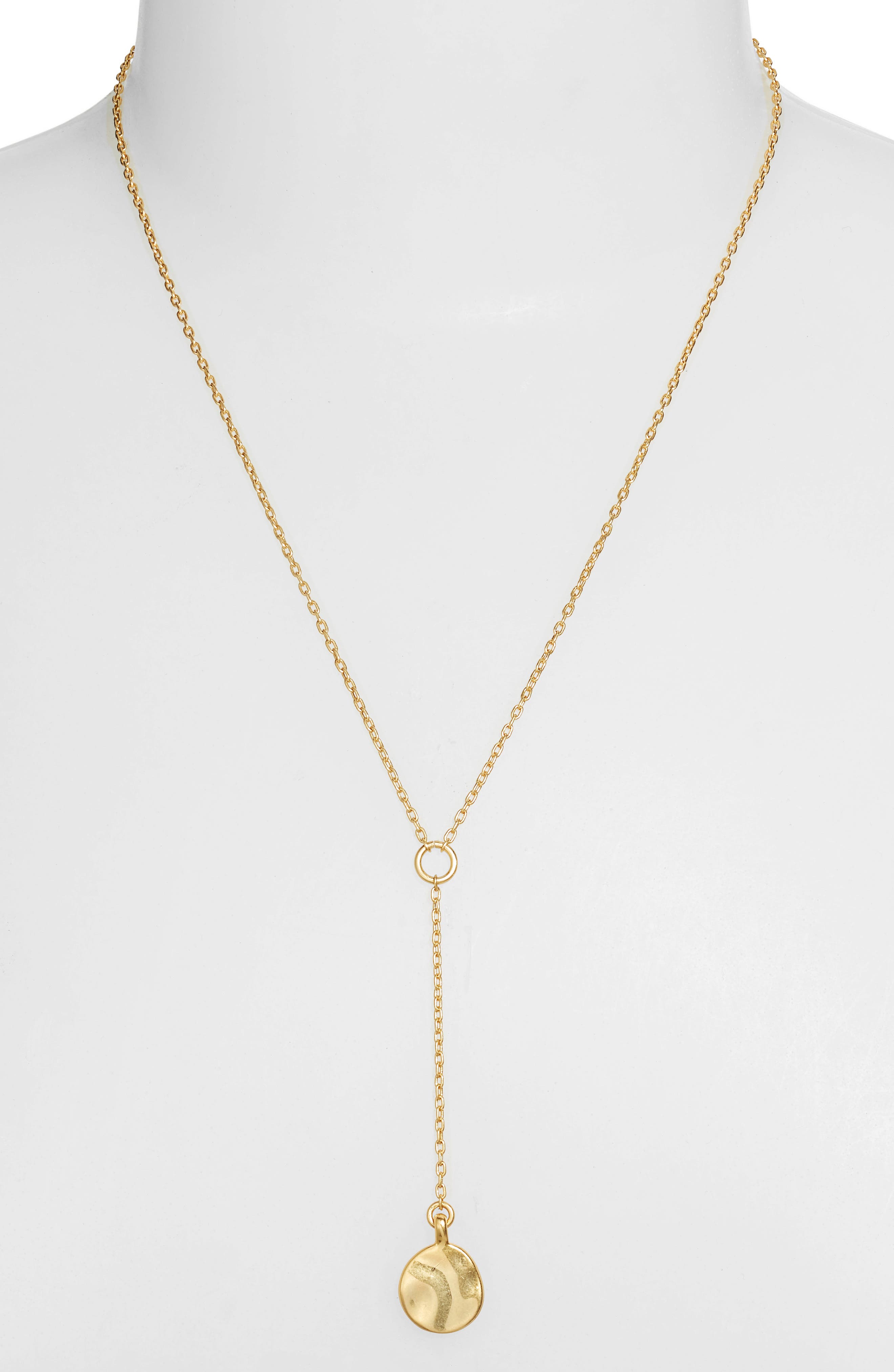Madewell Melting Coin Lariat Necklace 