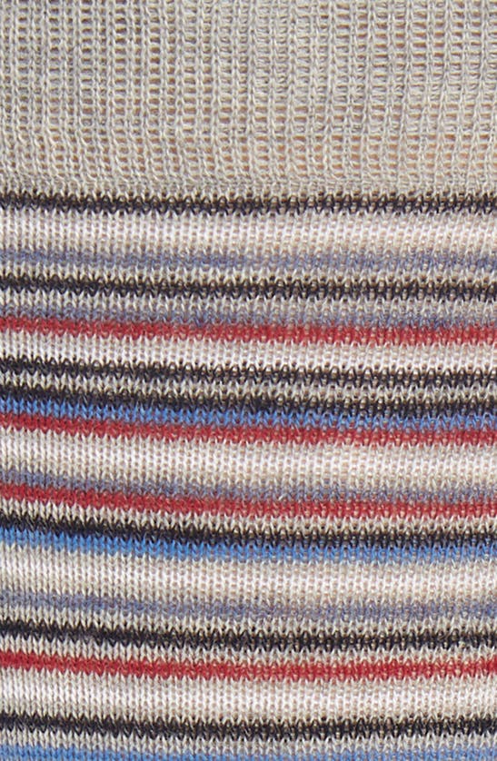 Shop Nordstrom Multistripe Dress Socks In Blue -red Multi