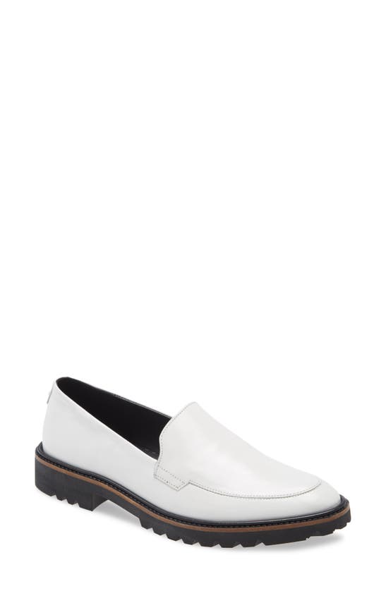 Ecco Incise Tailored Loafer In White Leather | ModeSens