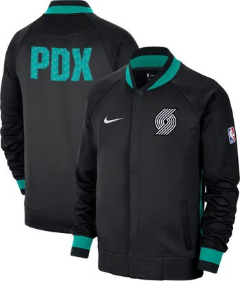 Men's Nike Royal/Hunter Green Milwaukee Bucks 2022/23 City Edition Showtime Thermaflex Full-Zip Jacket Size: Medium