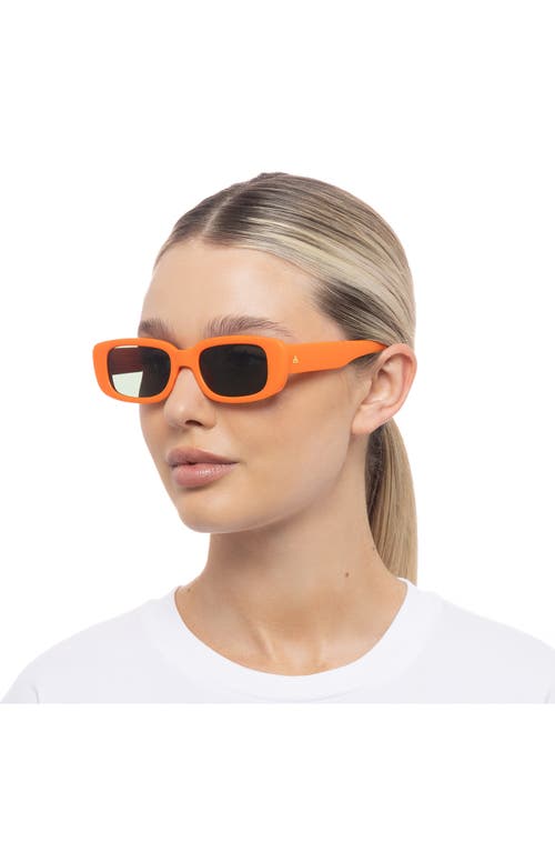 Shop Aire Ceres 51mm Rectangular Sunglasses In Neon Orange