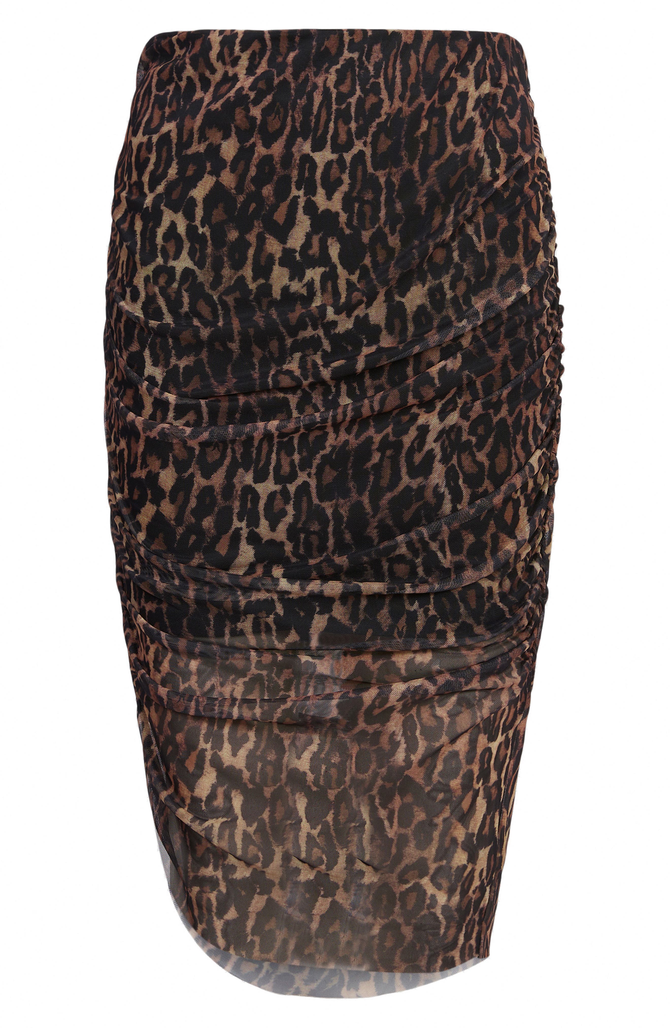 AllSaints Nora Anita Leopard Print Asymmetric Skirt Nordstrom
