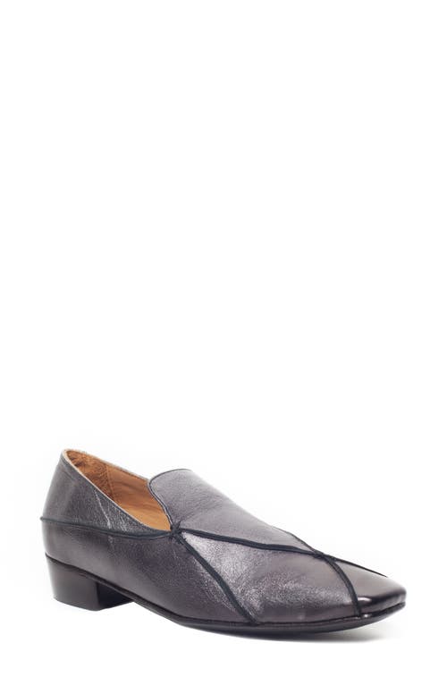 Tropea Loafer Pump in Cheope Bianco Nero