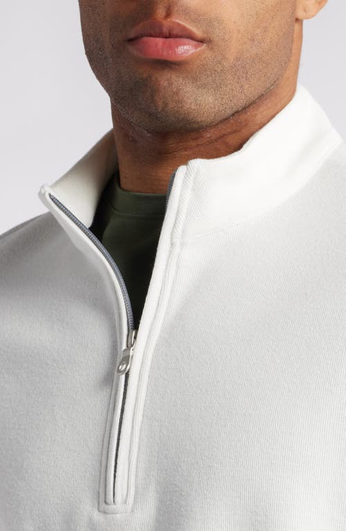 Shop Scott Barber Stretch Quarter Zip Top In Winter White