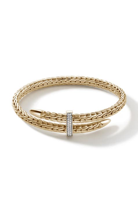 Classic Spear Pavé Diamond Flex Bracelet