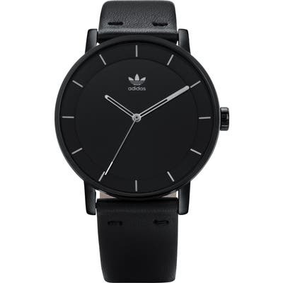 Adidas District Leather Strap Watch, 40Mm