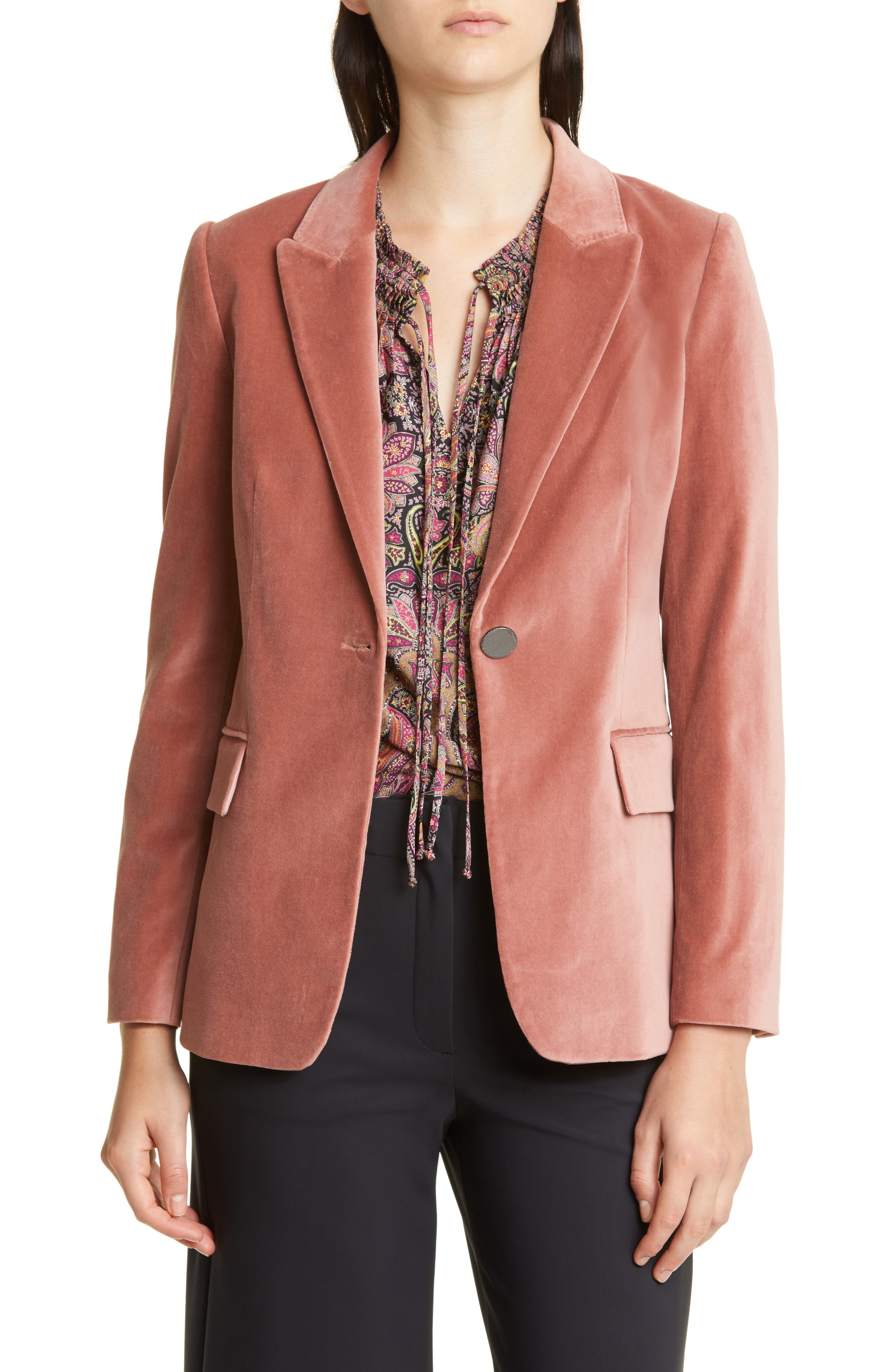 nordstrom velvet blazer