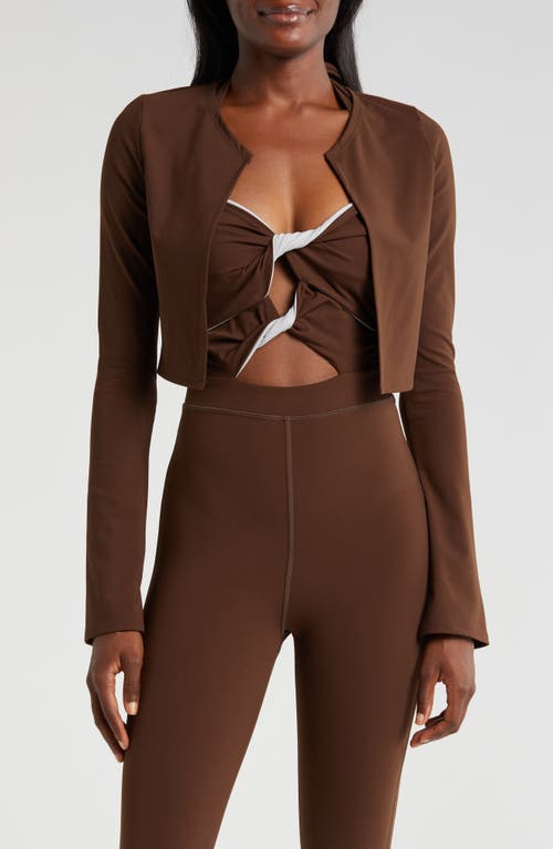 Daughter Lessons Katy Crop Bolero Brown at Nordstrom,