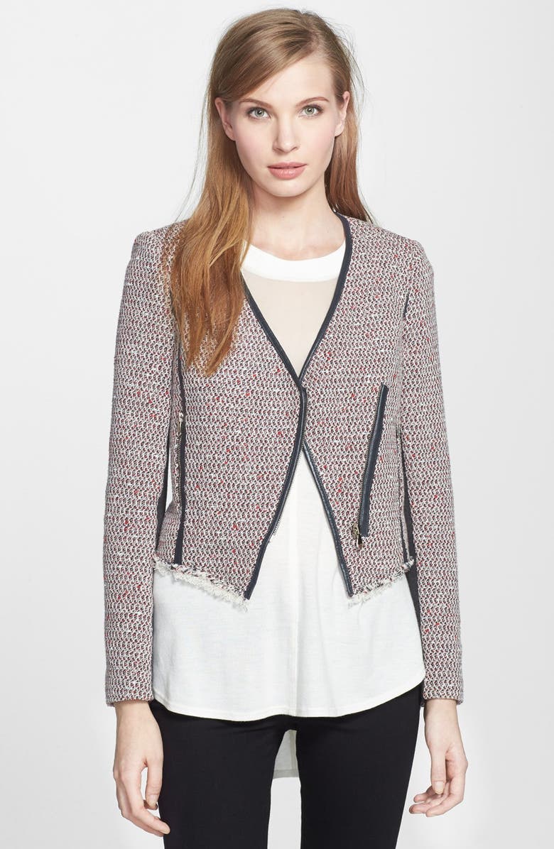 Rebecca Taylor Cutaway Tweed Jacket | Nordstrom