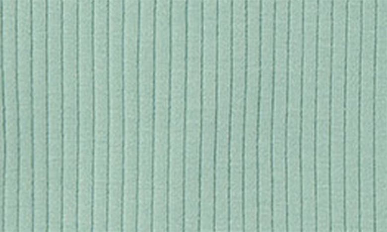 Mori Rib Fitted One-piece Romper In Ribbed Mint