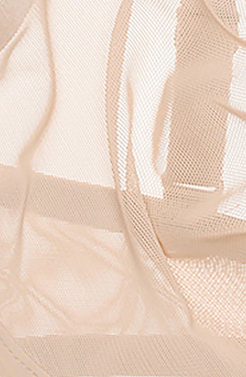 Cuup The Plunge Mesh Bra In Sand