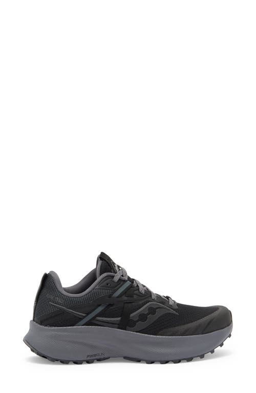 Shop Saucony Ride 15 Tr Trail Running Shoe In Black/charcoal