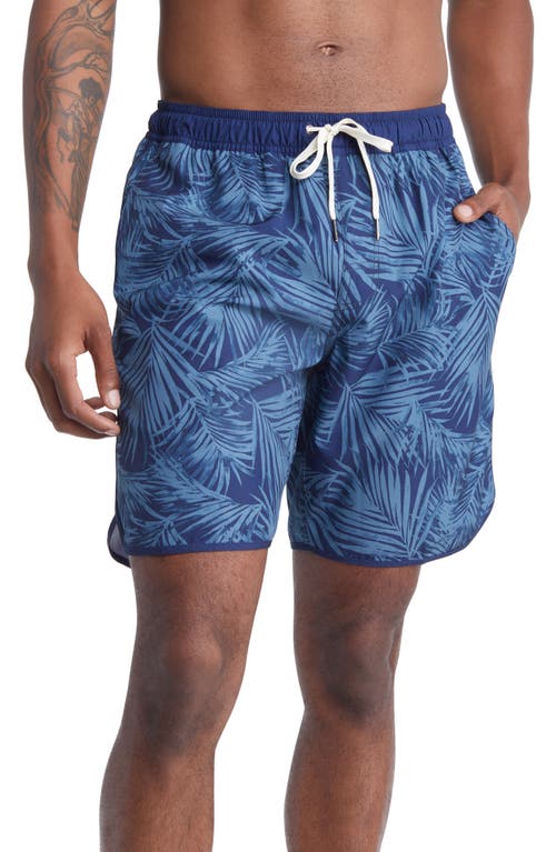 The Anchor Swim Trunks in Blue/grey Floral