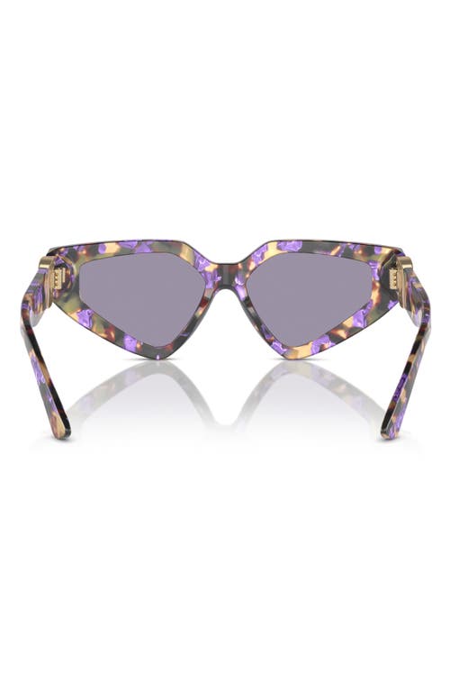 Shop Dolce & Gabbana Dolce&gabbana 59mm Butterfly Sunglasses In Grey