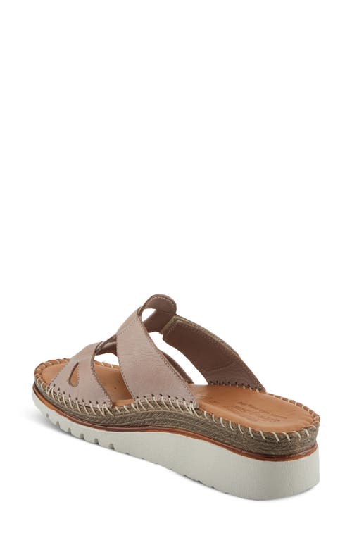 Shop Spring Step Montera Platform Slide Sandal In Taupe