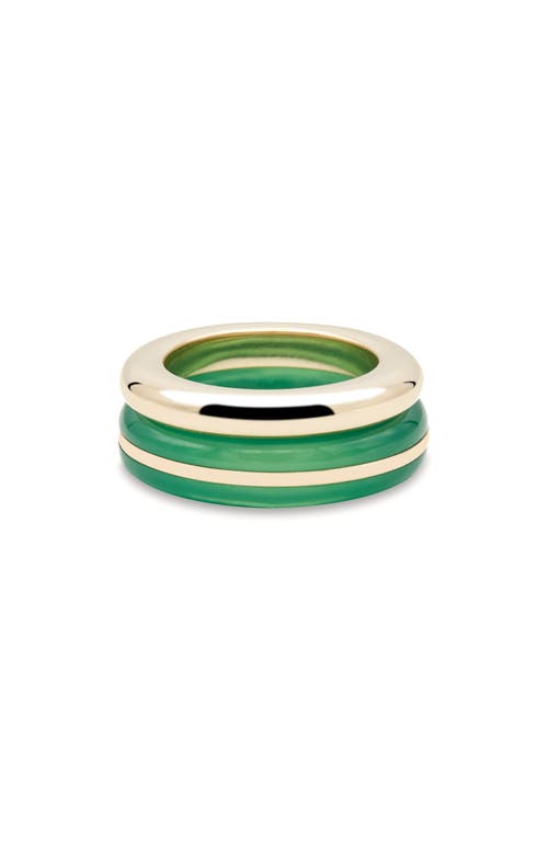 By Pariah Essential Set Of 2 Stack Rings In Green