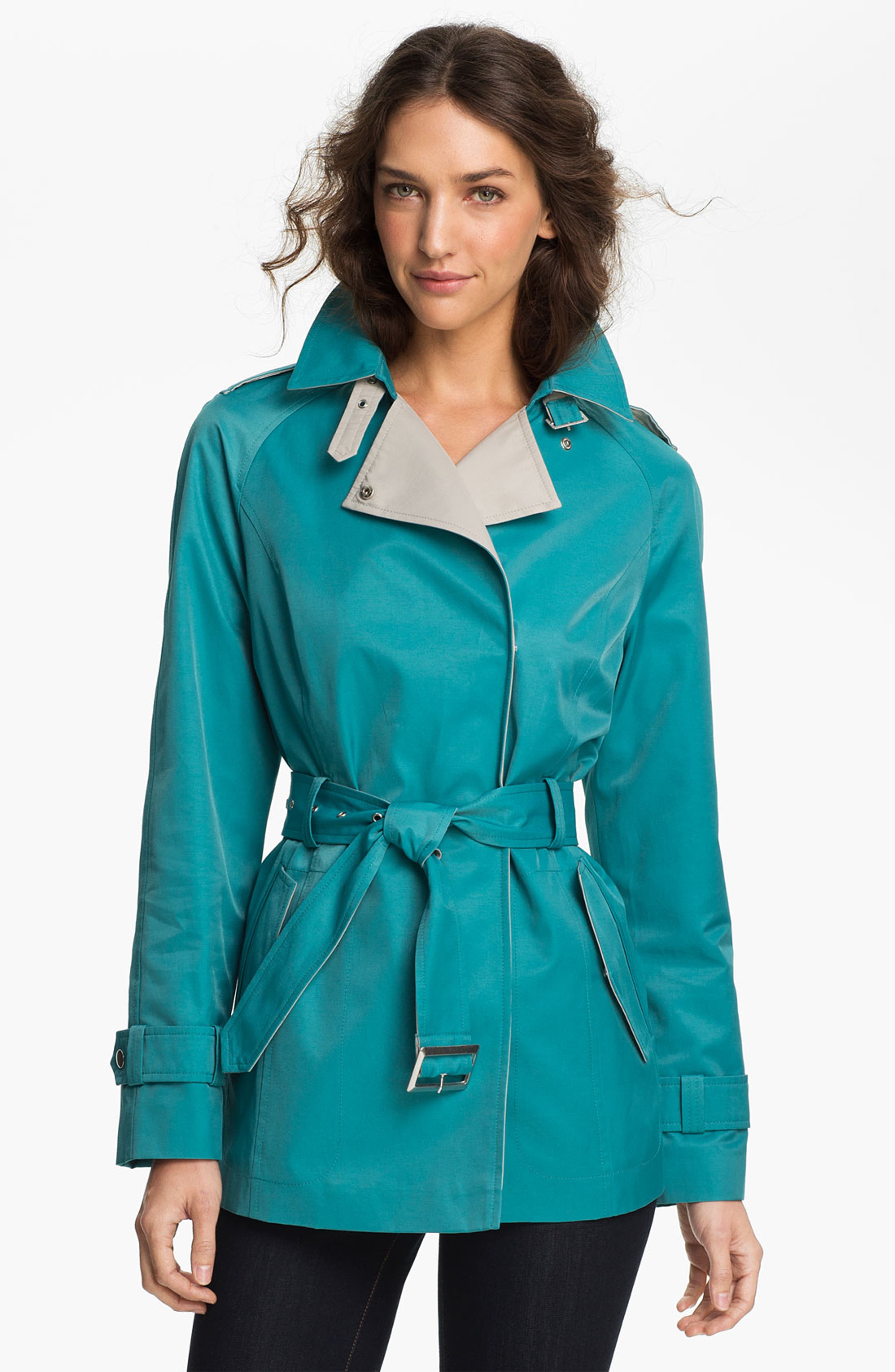 Gallery Two Tone Asymmetrical Coat (Online Only) | Nordstrom