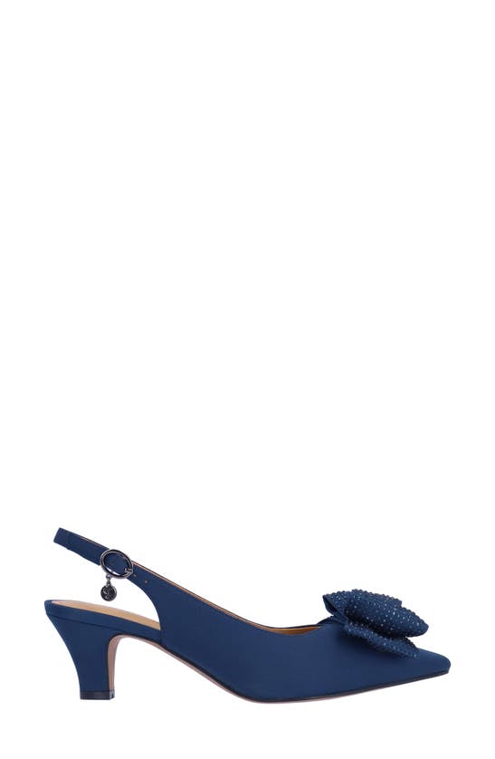 Shop J. Reneé Weslee Slingback Pointed Toe Pump In Navy