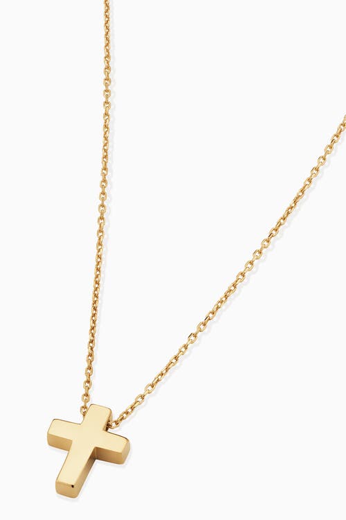 Shop Oradina 14k Yellow Gold Crossroads Pendant Necklace