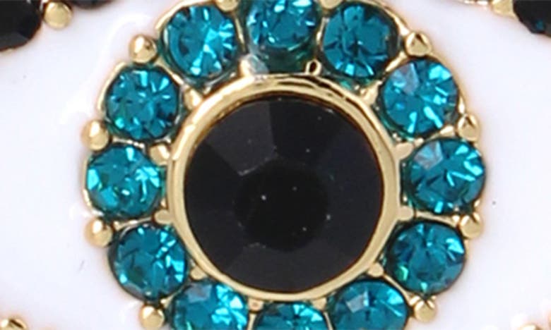 Kurt Geiger Evil Eye Chandelier Earrings In Crystal