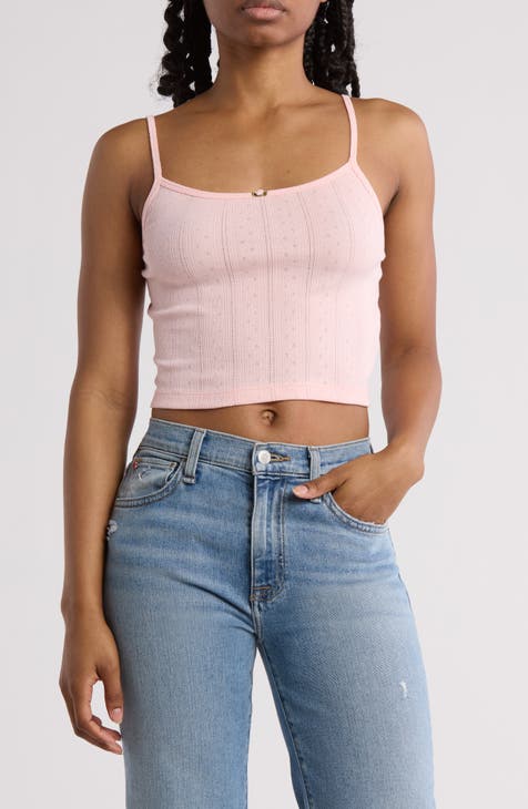 Pointelle Crop Camisole