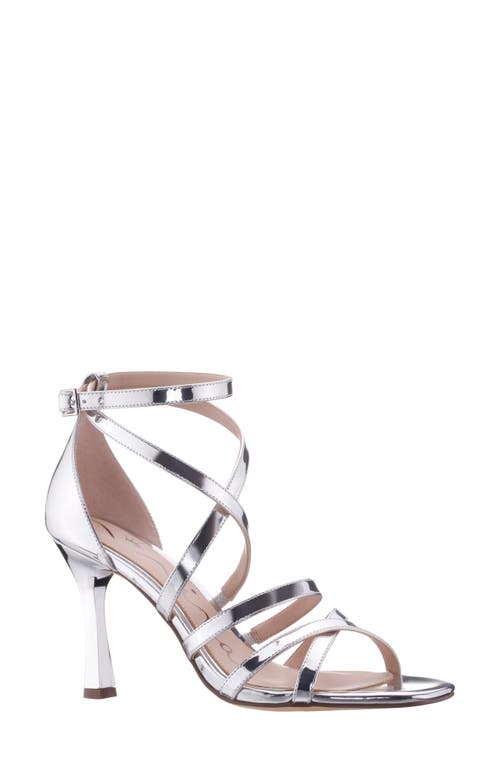 Shop Nina Devyn Ankle Strap Sandal In Silver