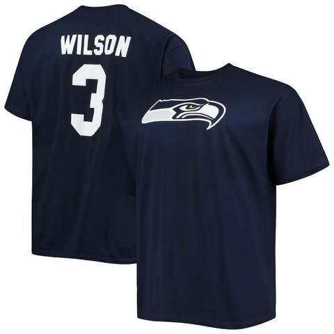 Women's Fanatics Branded Russell Wilson Navy Denver Broncos Plus Size  Player Name & Number V-Neck T-Shirt