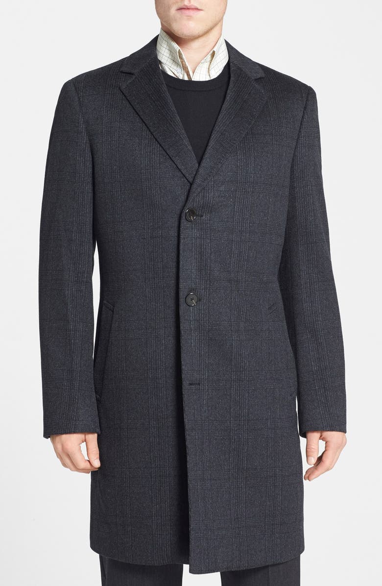 John W. Nordstrom® 'Clifton' Plaid Cashmere Overcoat | Nordstrom