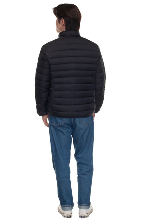 Rokka&rolla Lightweight Packable Puffer Jacket In Black