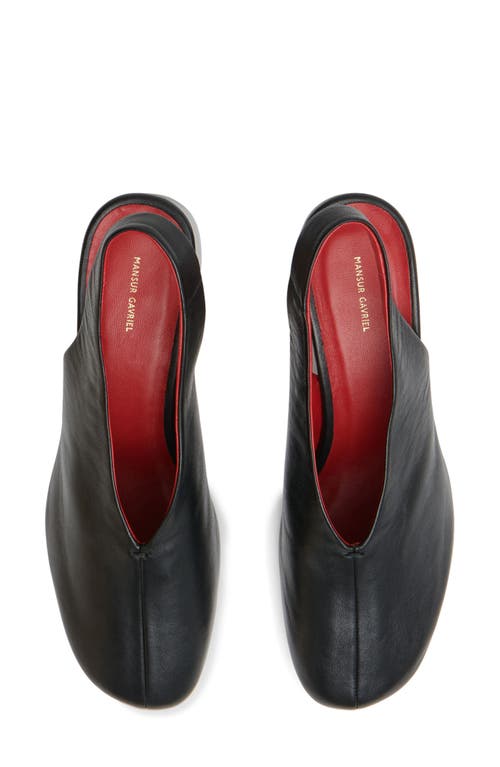 Shop Mansur Gavriel Glove Slingback Pump In Black/flamma