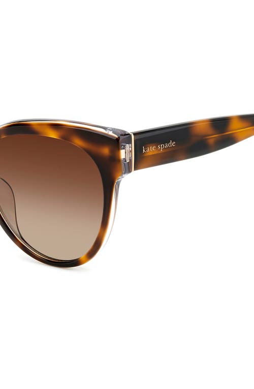 KATE SPADE KATE SPADE NEW YORK AUBRIELA 55MM GRADIENT ROUND SUNGLASSES 