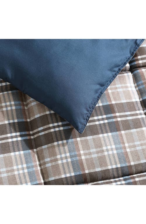 Eddie Bauer Rugged Plaid Comforter & Sham Set In Beige Brown