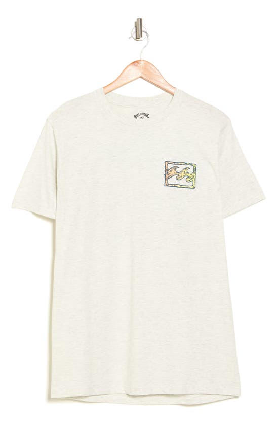 Billabong Framed Cotton Graphic T-shirt In Oatmeal