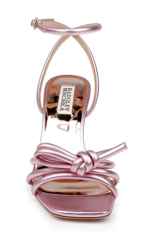 Badgley Mischka Women's Luciana Ankle Strap Wedge Sandals In Pink