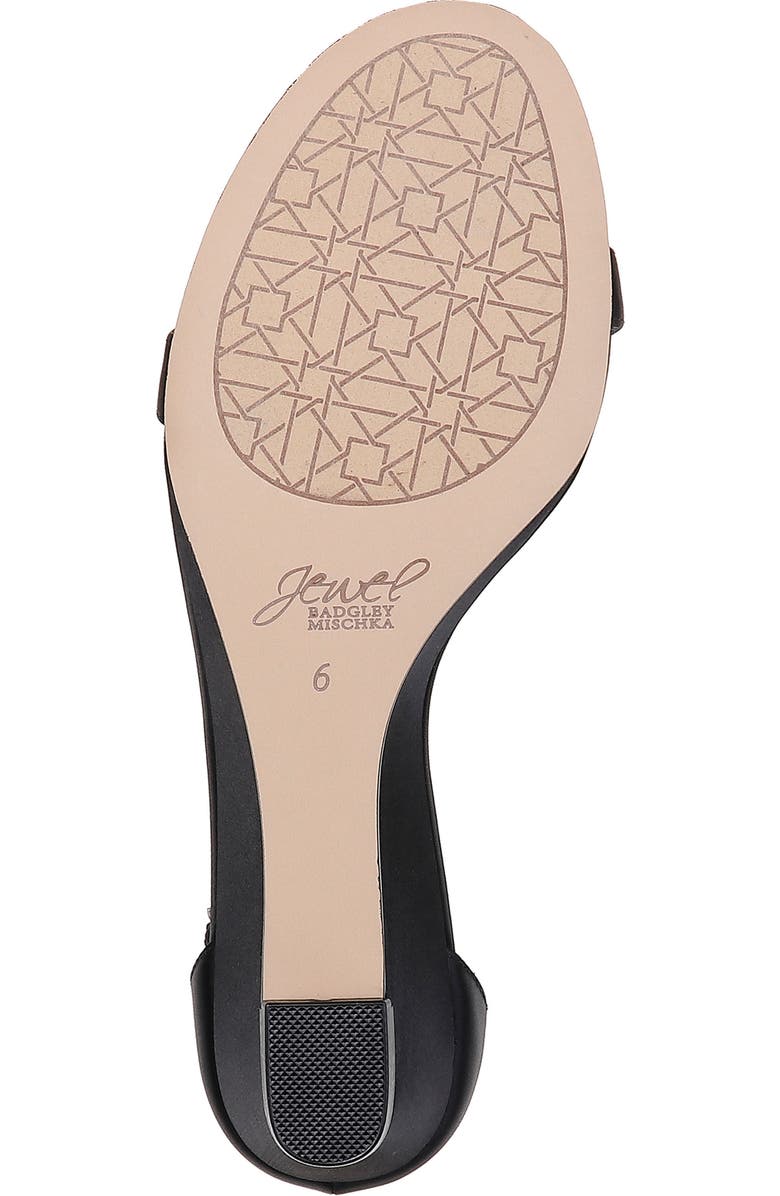 Jewel Badgley Mischka Darrell Embellished Wedge Sandal, Alternate, color, 
