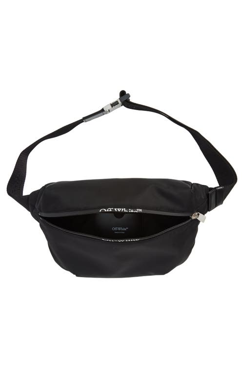 Shop Off-white Nylon Belt Bag In Black