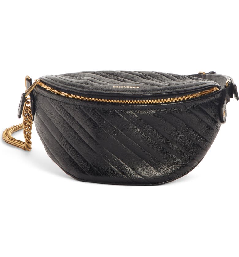 Balenciaga Extra Small Souvenir Logo Leather Belt Bag | Nordstrom