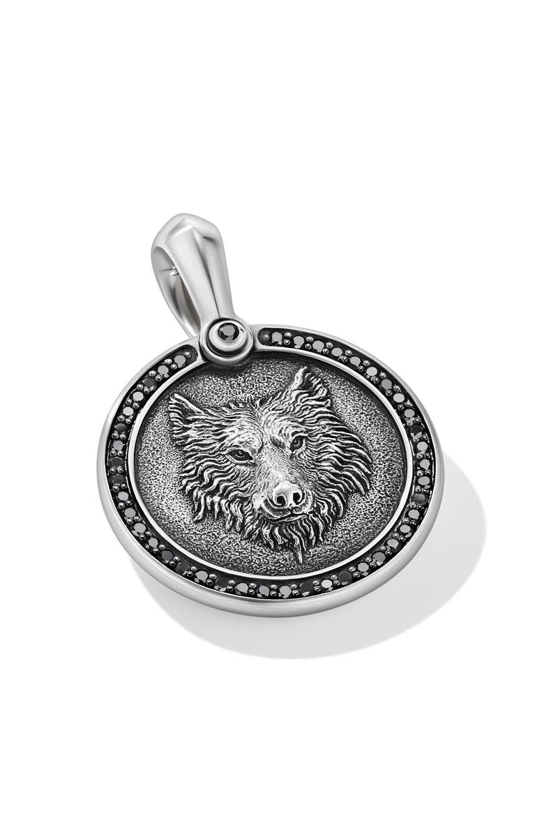 David Yurman Men's Petrvs® Diamond Wolf Amulet Enhancer | Nordstrom