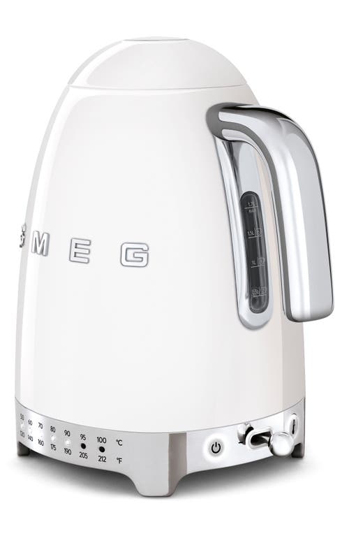 Smeg Variable Temperature Kettle In White