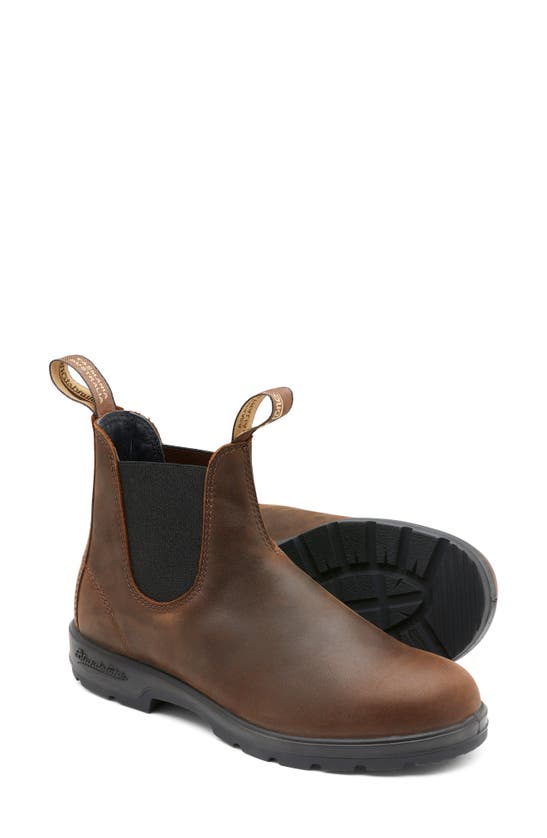 Shop Blundstone Footwear Classic Chelsea Boot In Antique Brown