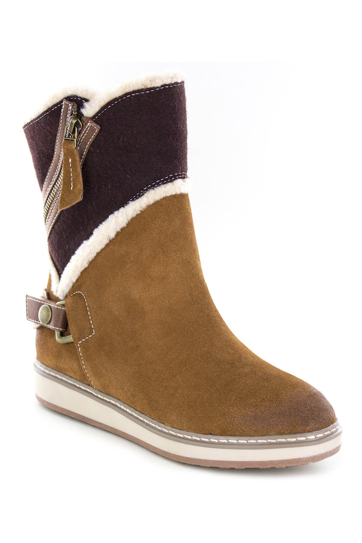 suede fur lined boots