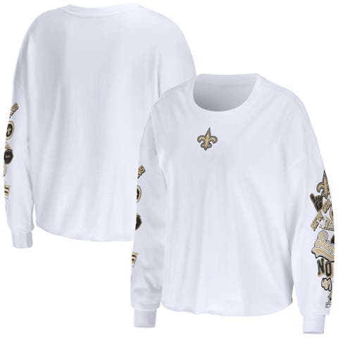 Starter Women's New Orleans Saints Touchdown V-Neck Shirt M / Saints Black Women Sportswear