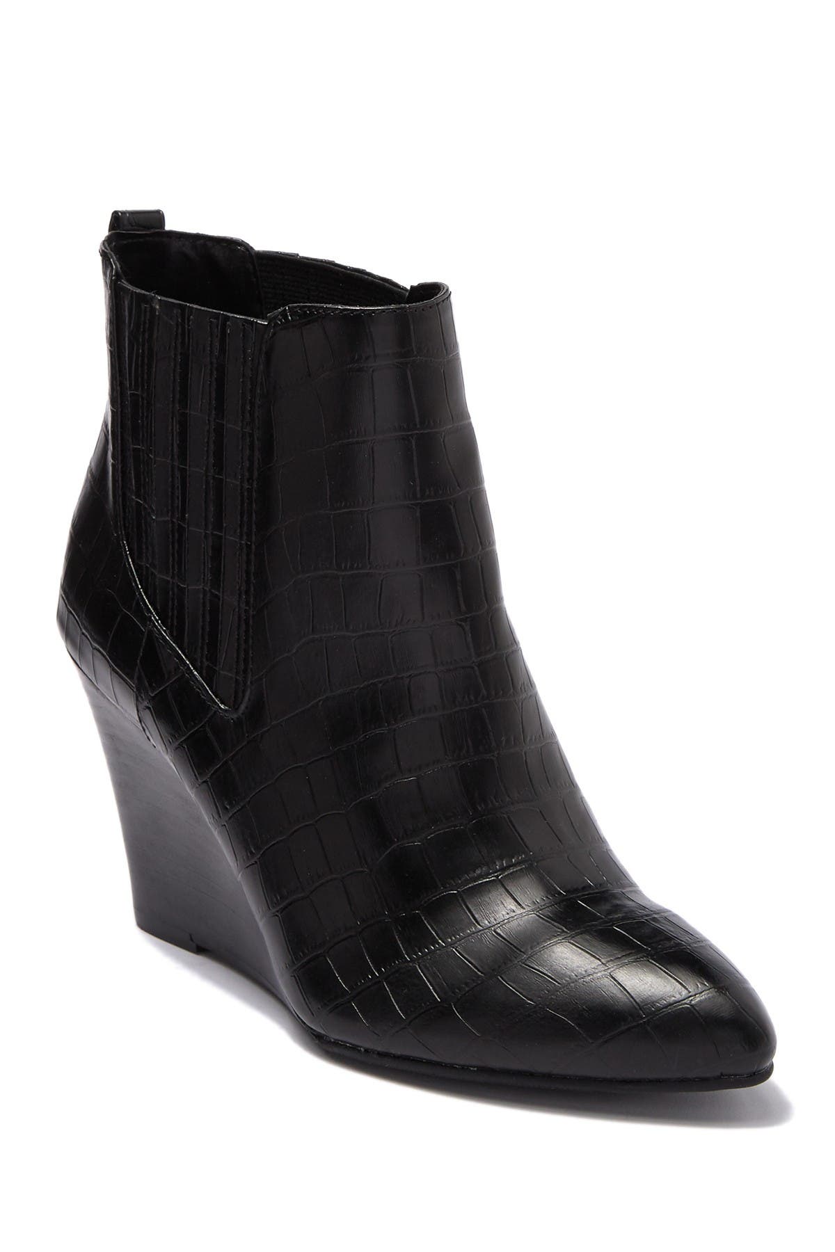 report wedge booties