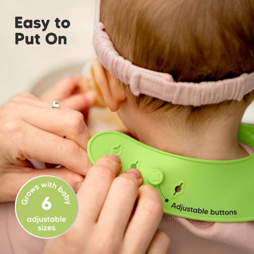 Keababies Prep Silicone Bibs In Cloud Nine