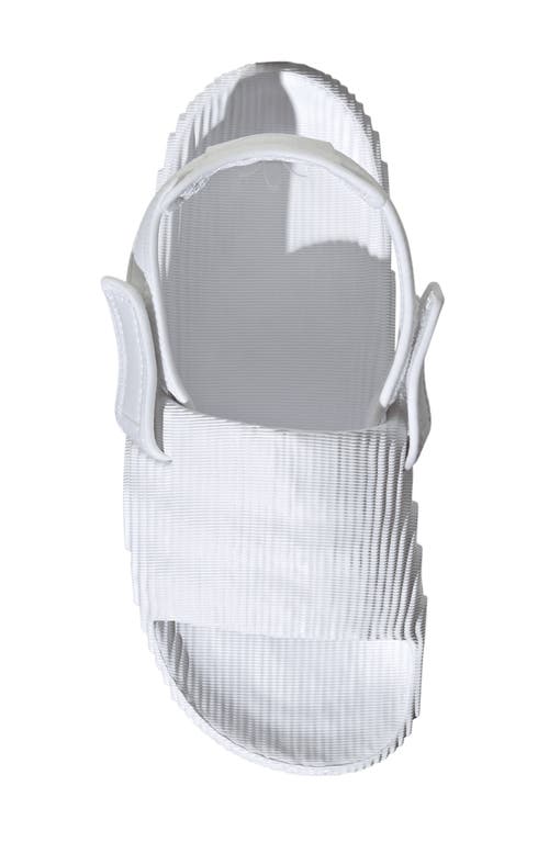 Shop Adidas Originals Adidas Adilette 22 Xlg Lifestyle Slingback Sandal In White/white/white